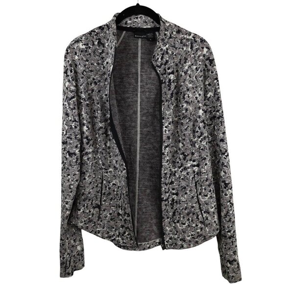 Athleta Salutation Textured Jacket Womens M Black/Gray‎ Polyester/Nylon - Picture 9 of 9
